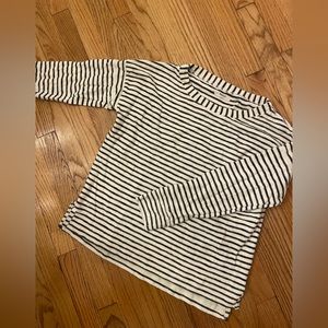 Madewell size small sweater black and white stripes